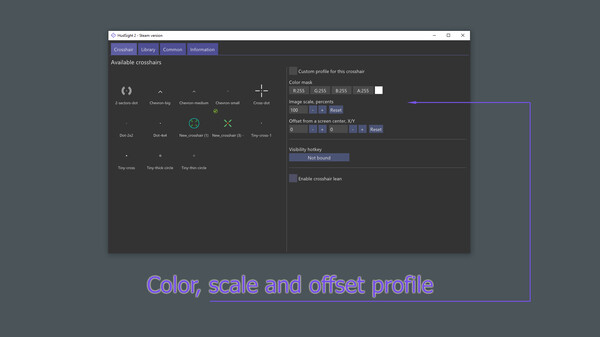 HudSight - crosshair overlay gameplay screenshot