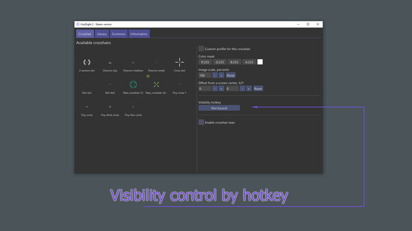 HudSight - crosshair overlay gameplay screenshot