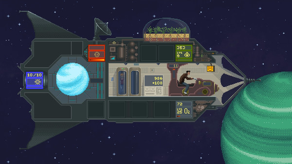 Human-powered spacecraft gameplay screenshot