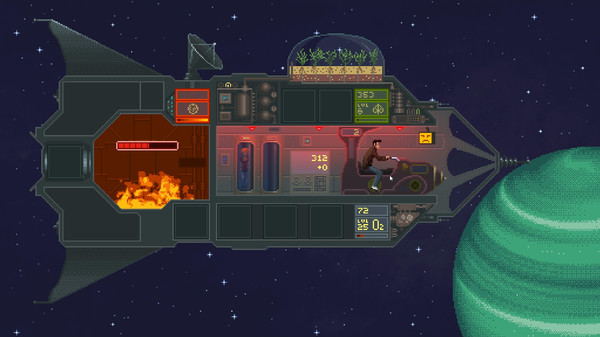 Human-powered spacecraft gameplay screenshot
