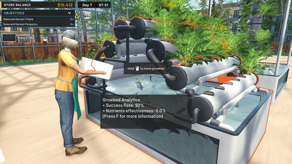 Hydroponics Farm & Store Simulator gameplay screenshot