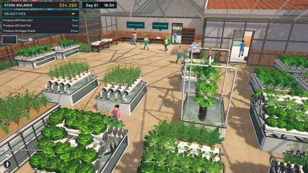Hydroponics Farm & Store Simulator gameplay screenshot