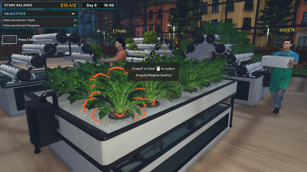 Hydroponics Farm & Store Simulator gameplay screenshot