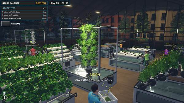 Hydroponics Farm & Store Simulator gameplay screenshot