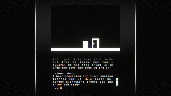 I doesn't exist - a modern text adventure gameplay screenshot