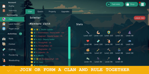 Idle Clans gameplay screenshot