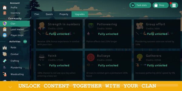 Idle Clans gameplay screenshot