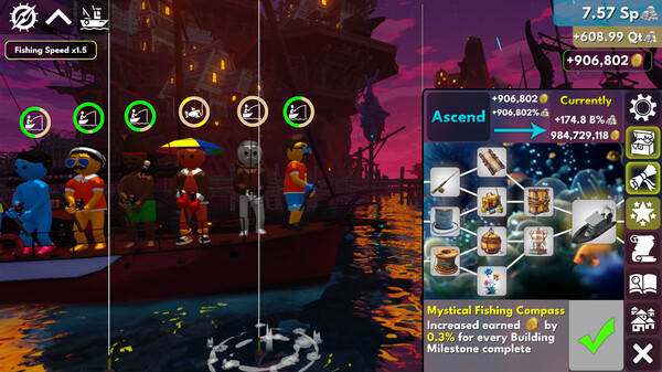 Idle Fishing gameplay screenshot