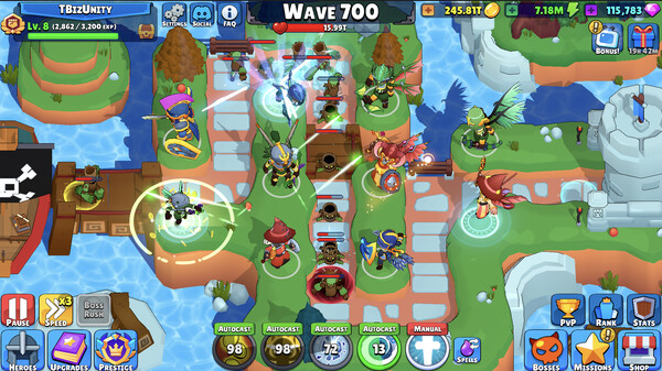 Idle Hero TD - Tower Defense gameplay screenshot