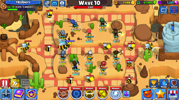 Idle Hero TD - Tower Defense gameplay screenshot