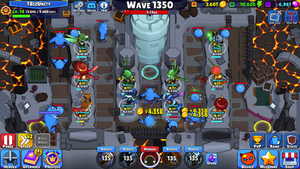 Idle Hero TD - Tower Defense gameplay screenshot