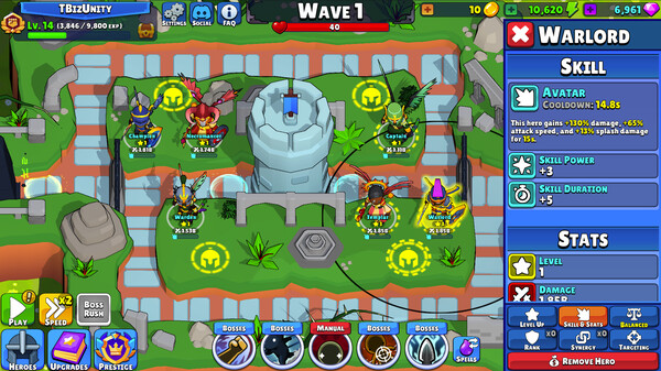 Idle Hero TD - Tower Defense gameplay screenshot