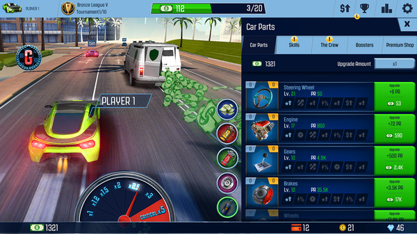 Idle Racing GO: Clicker Tycoon gameplay screenshot