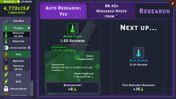 Idle Research gameplay screenshot