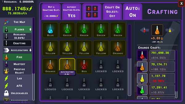 Idle Research gameplay screenshot