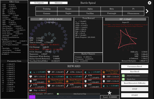 Idle Spiral gameplay screenshot
