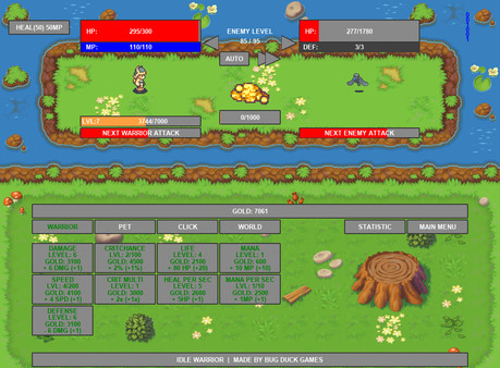 Idle Warrior gameplay screenshot