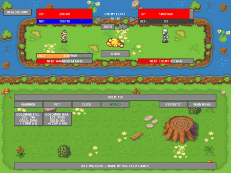 Idle Warrior gameplay screenshot