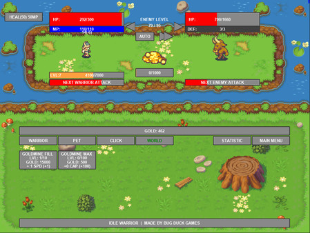 Idle Warrior gameplay screenshot