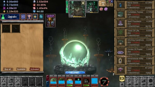 Idle Wizard gameplay screenshot