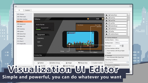 iFAction Game Maker gameplay screenshot