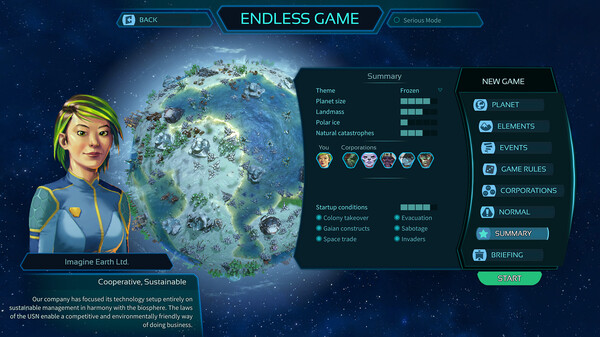 Imagine Earth gameplay screenshot