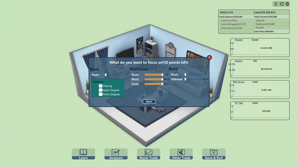 Individual Investor Tycoon gameplay screenshot