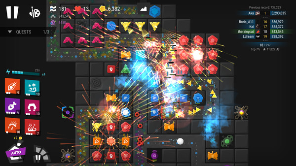 Infinitode 2 - Infinite Tower Defense gameplay screenshot
