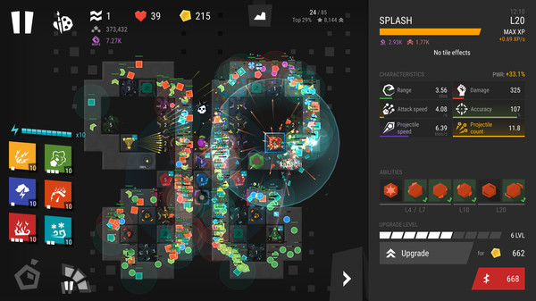 Infinitode 2 - Infinite Tower Defense gameplay screenshot