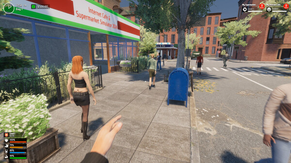 Internet Cafe & Supermarket Simulator 2024 gameplay screenshot
