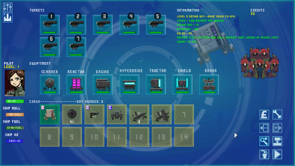 INTERSTELLAR ROGUE gameplay screenshot