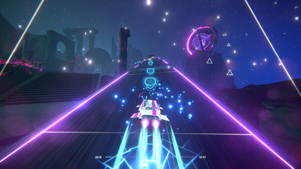 Invector: Rhythm Galaxy gameplay screenshot