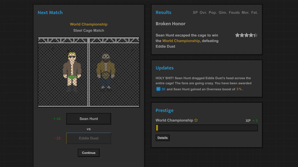 Journey of Wrestling gameplay screenshot