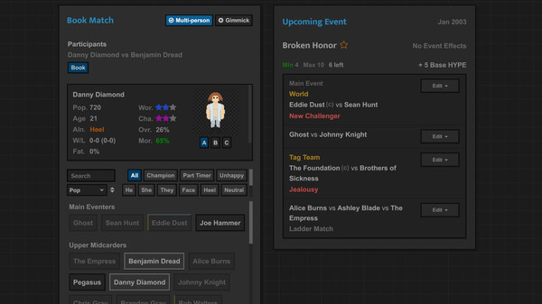 Journey of Wrestling gameplay screenshot