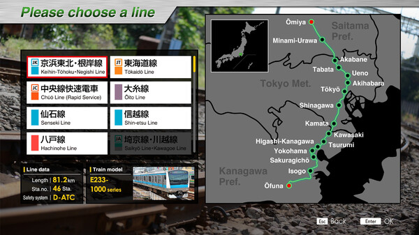 JR EAST Train Simulator gameplay screenshot