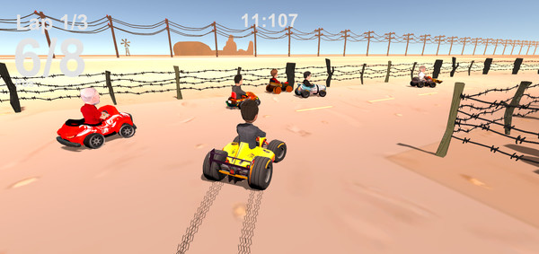 Kandidatos Kart gameplay screenshot