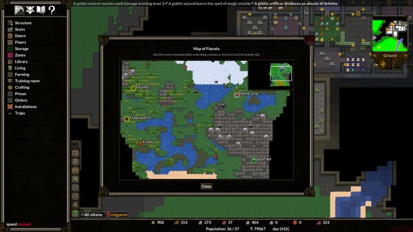 KeeperRL gameplay screenshot