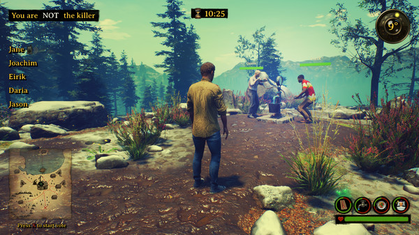 Killer in the cabin gameplay screenshot