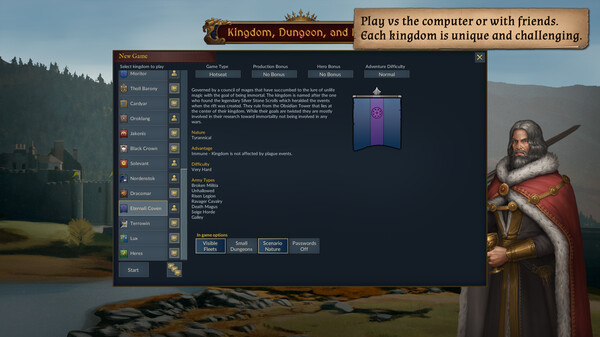 Kingdom, Dungeon, and Hero gameplay screenshot