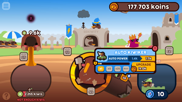 Kiwi Clicker - Juiced Up gameplay screenshot