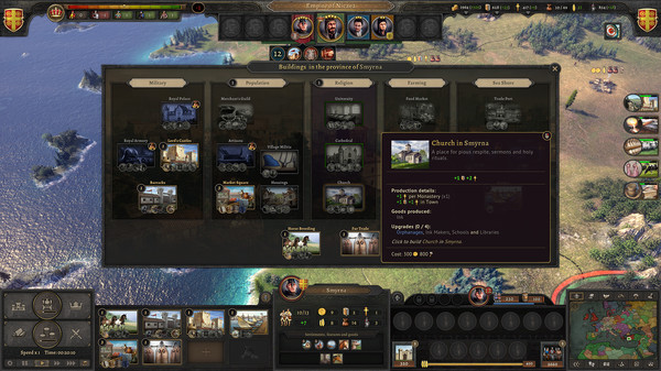 Knights of Honor II: Sovereign gameplay screenshot