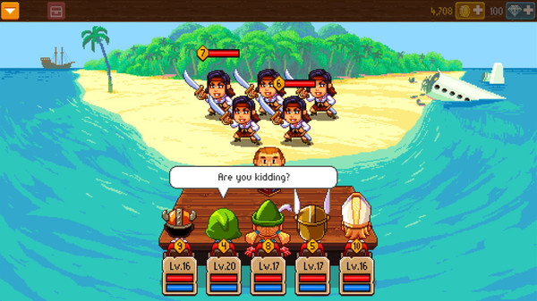 Knights of Pen and Paper 2: Free Edition gameplay screenshot