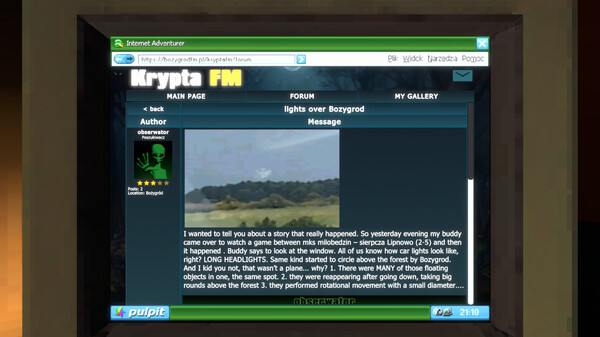 Krypta FM gameplay screenshot