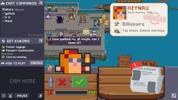 Kukoro: Stream chat games gameplay screenshot