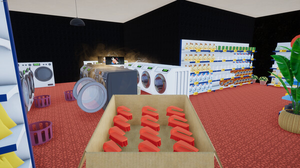 Laundry & Supermarket Simulator gameplay screenshot