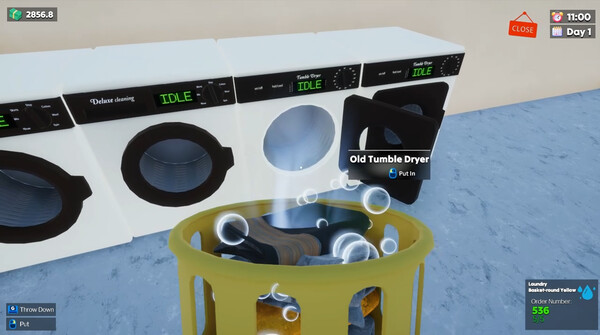 Laundry & Supermarket Simulator gameplay screenshot
