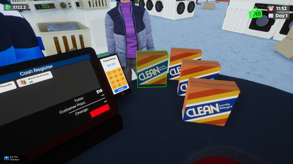 Laundry & Supermarket Simulator gameplay screenshot