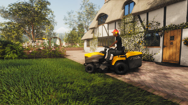 Lawn Mowing Simulator gameplay screenshot
