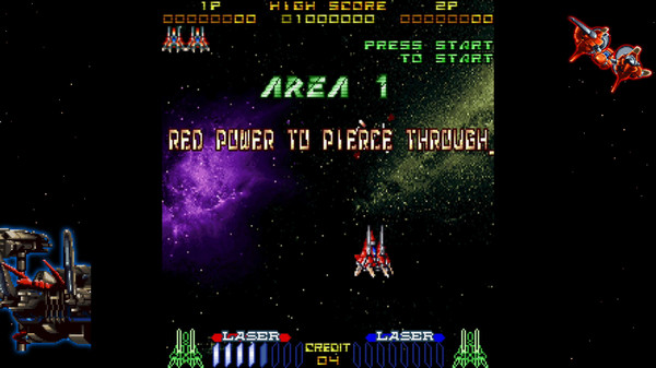 Layer Section™ & Galactic Attack™ S-Tribute gameplay screenshot