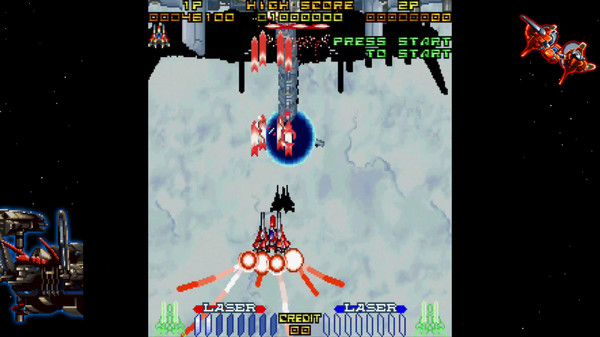 Layer Section™ & Galactic Attack™ S-Tribute gameplay screenshot